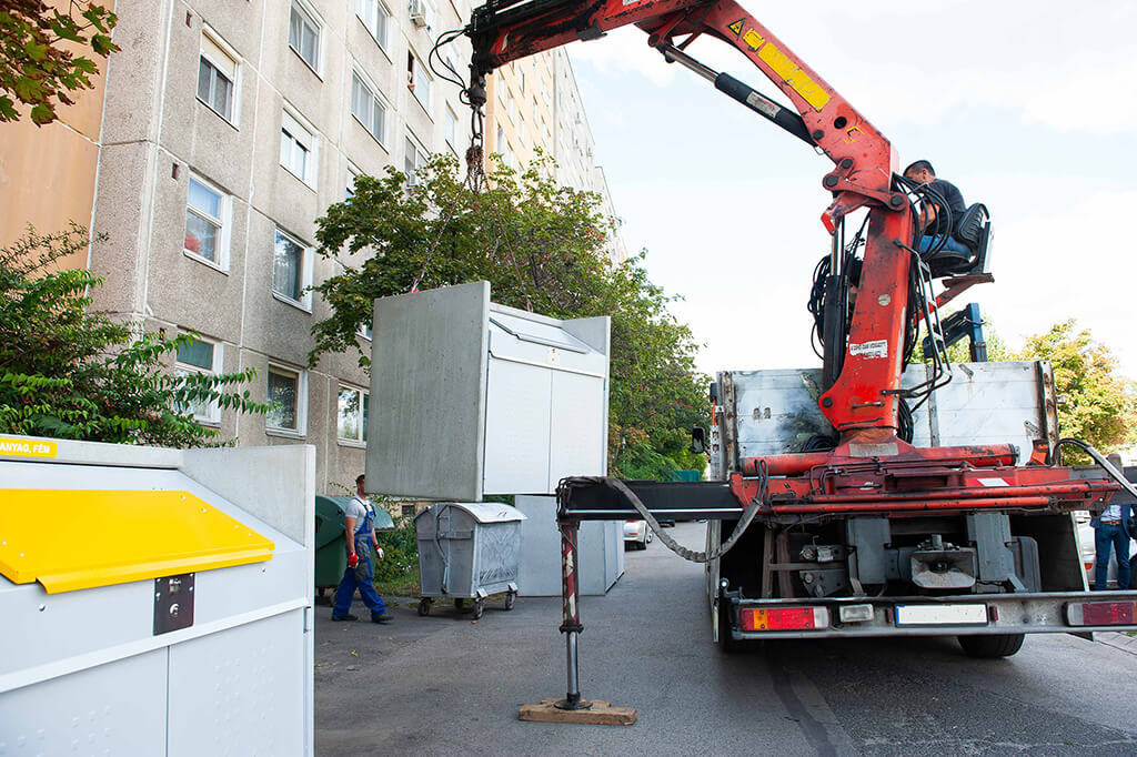 Kubio XXL konténertároló telepítése